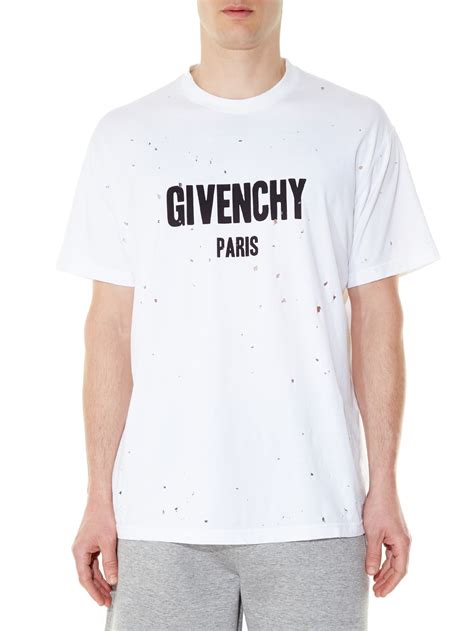 givenchy paris signature t shirt|Givenchy size chart shirt.